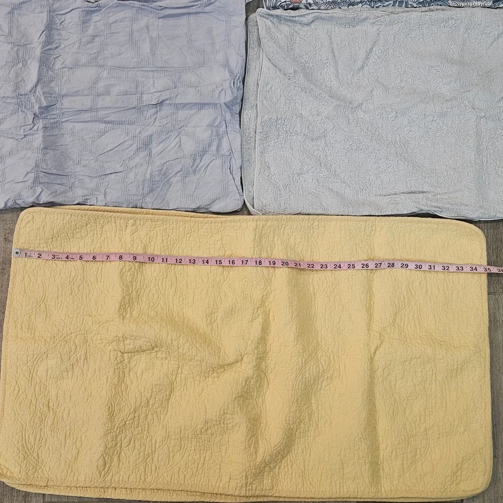 Cottage‎ Cozy King Pillow Sham Lot of 5 sets of 2 Floral Quilted Matelasse 20x36